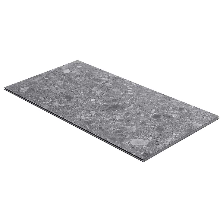 Rizo LVT Charcoal Black 12x24 Rigid Core Click Luxury Vinyl Tile 