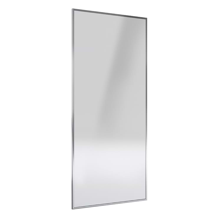 Finestra 34x74" Reversible Fixed Shower Door with Clear Glass in Chrome