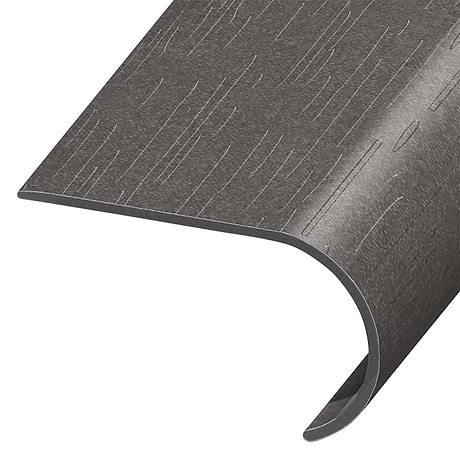 Bond LVT Venom Black 2.48x1.52x94" LVT Round Stair Nose by Versatrim