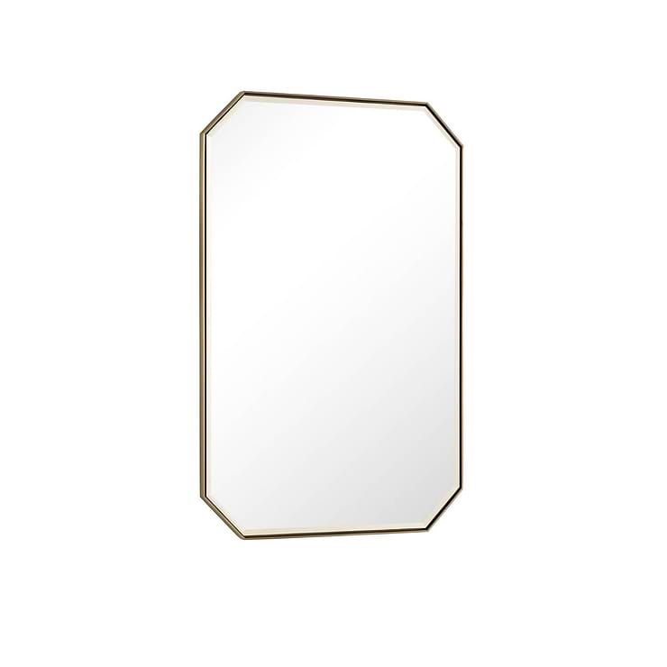 James Martin Vanities Rohe Champagne Brass 24x36" Octagonal Mirror