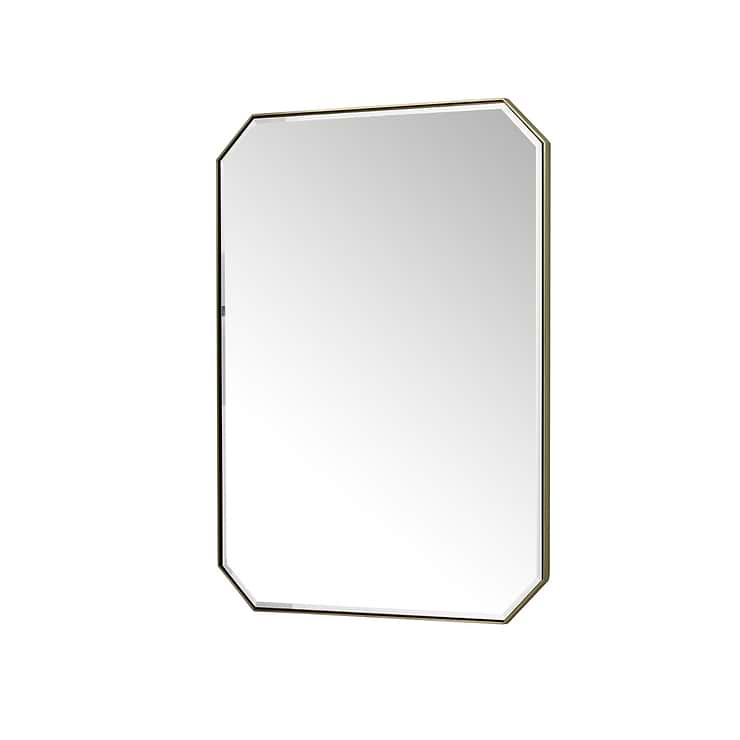 James Martin Vanities Rohe Champagne Brass 30x40" Octagonal Mirror