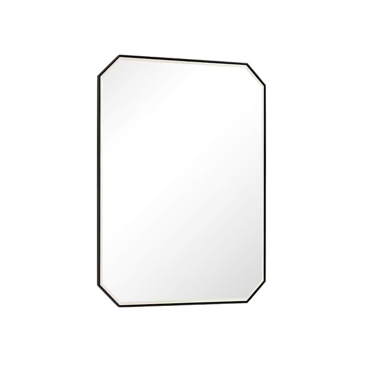 James Martin Vanities Rohe Matte Black 30x40" Octagonal Mirror