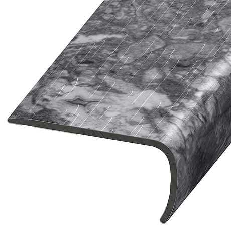 Rizo LVT Charcoal Black 2x1x94" LVT VersaEdge Stair Nose by Versatrim