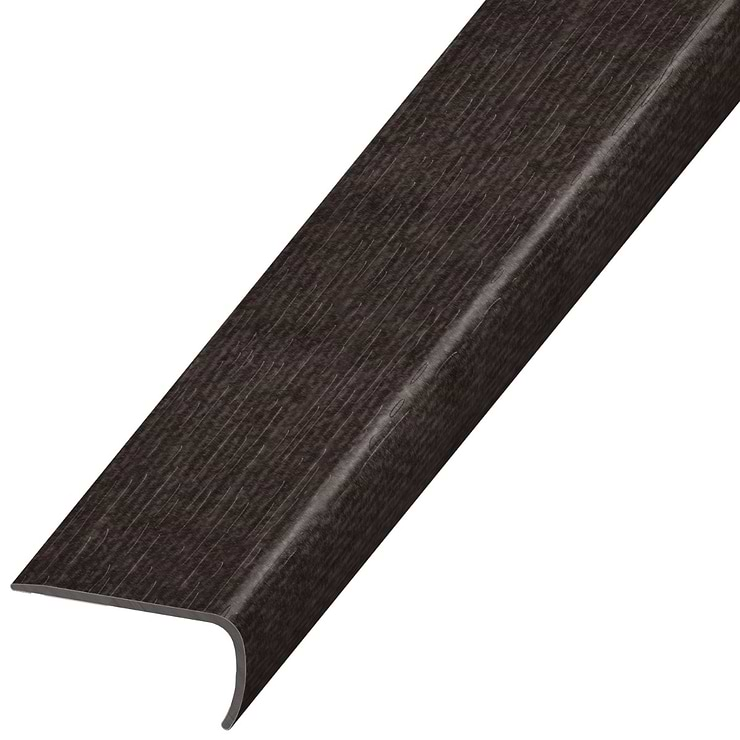 Ristretto LVT Charcoal Black 2x1x94" LVT VersaEdge Stair Nose by Versatrim