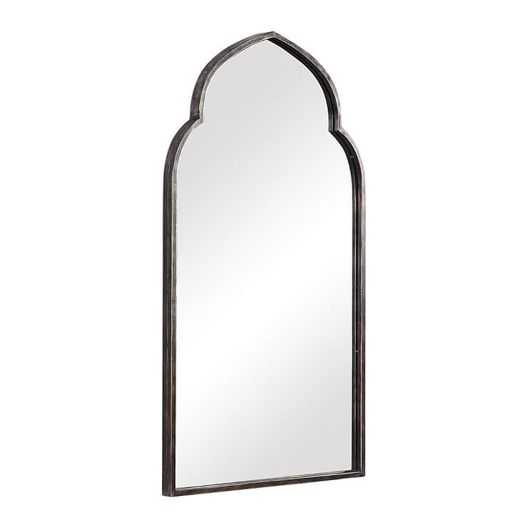 Rialto Kasbah Bronze 22x38" Framed Arched Mirror