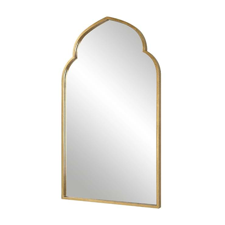 Rialto Kasbah Gold 22x38" Framed Arched Mirror