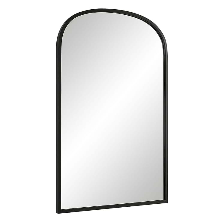 Simpla Arcadia Black 22x34" Arched Mirror