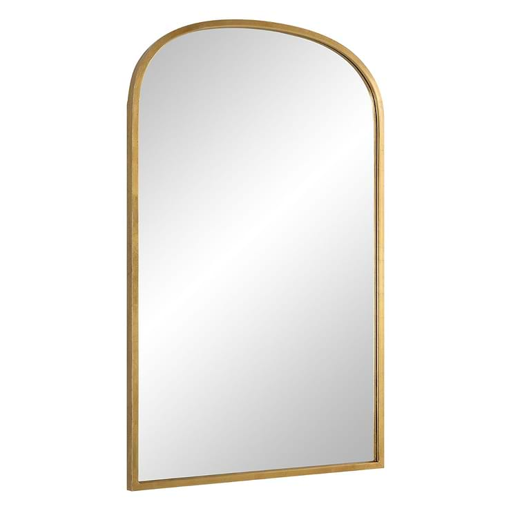 Simpla Arcadia Gold 22x34" Arched Mirror