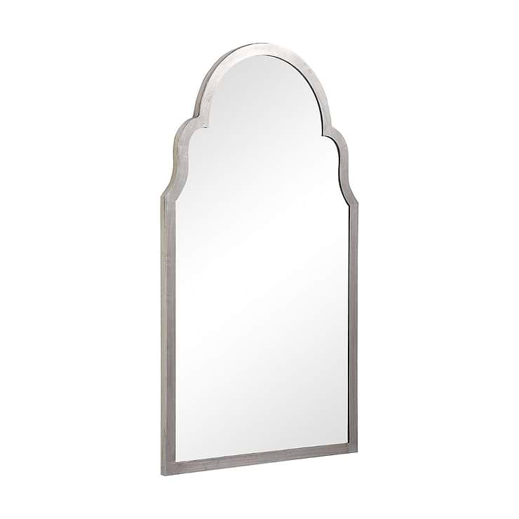 Rialto Medina Silver 21x37" Framed Arched Mirror