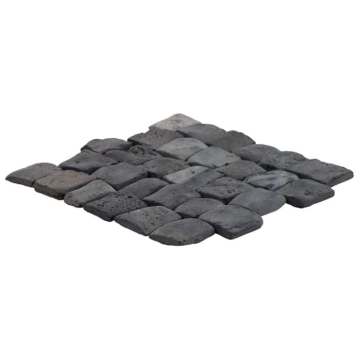 Nature Pathway Alor Black 2" Natural Stone Mosaic Tile