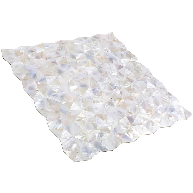 Serene White Pearl Troika Tile 