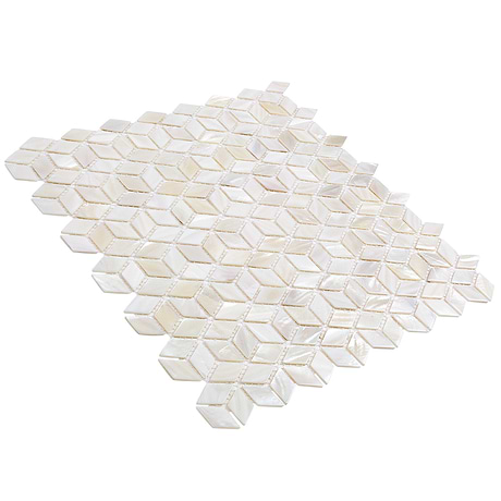 Oyster White Illusion Polished Pearl Mosaic