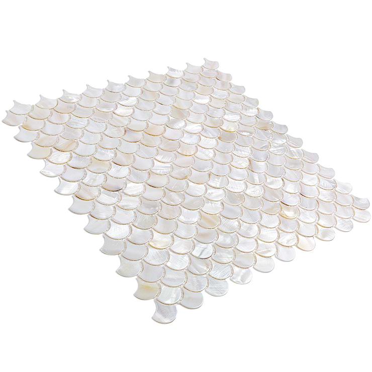 Oyster White Pearl Shells Tile