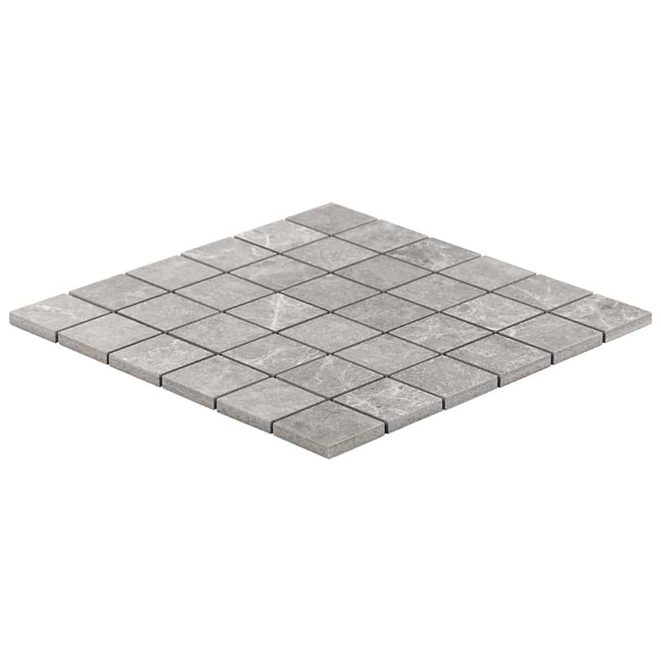 ZenTech Silver Gray 2x2 Matte Porcelain Mosaic Tile