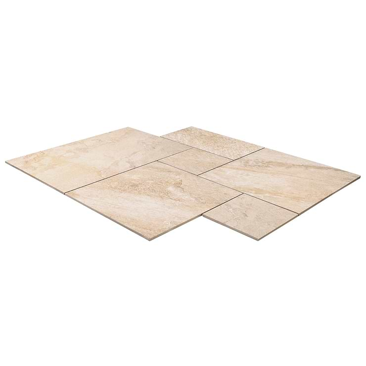 Shala Sand Beige French Pattern Matte Porcelain Tile