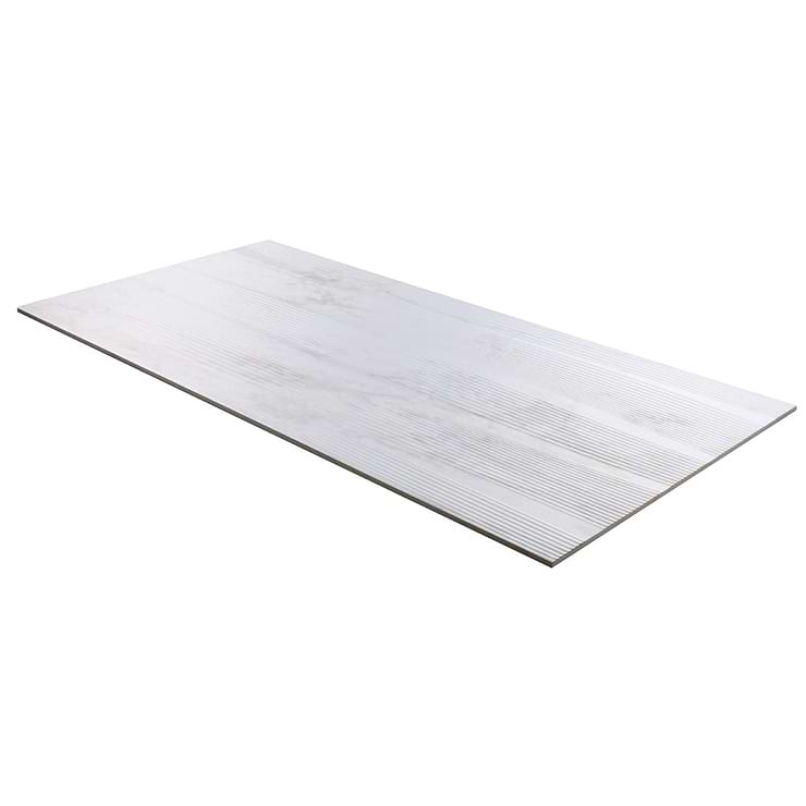 Autograph Vibe Caldia Oro White 24x48 3D Textured Marble Look Matte Porcelain Tile