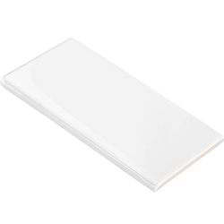 3x6 Basic white Ceramic Wall Tile - Polished