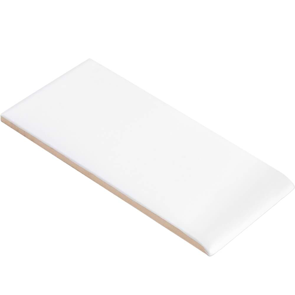 Basic White Matte 3-Inch Bullnose