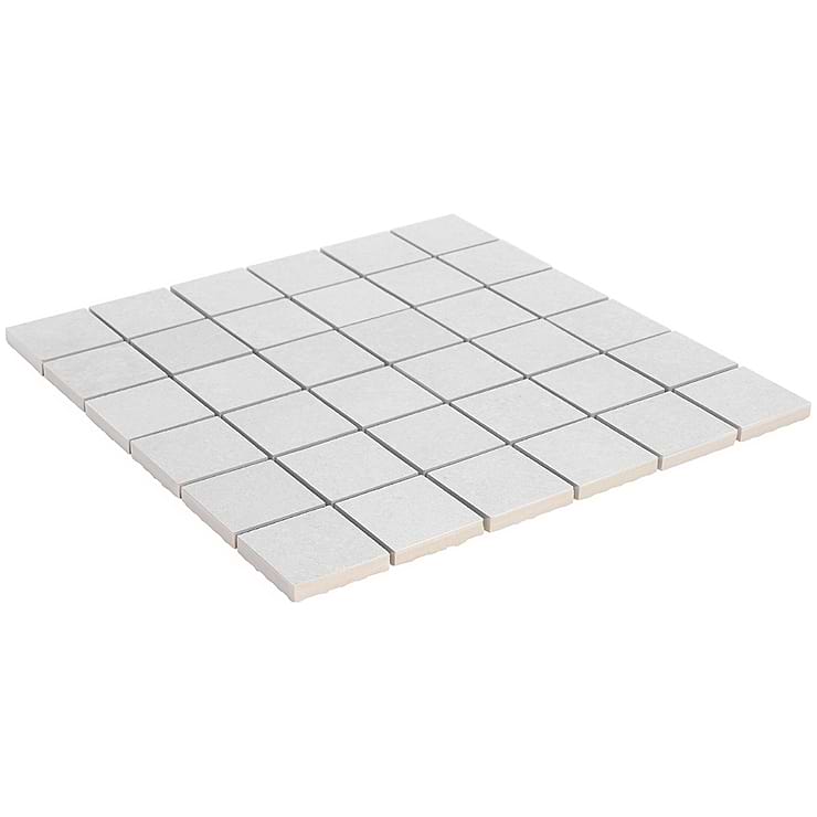 Fordham Bianco 2x2 White Matte Porcelain Mosaic for Floor and Wall