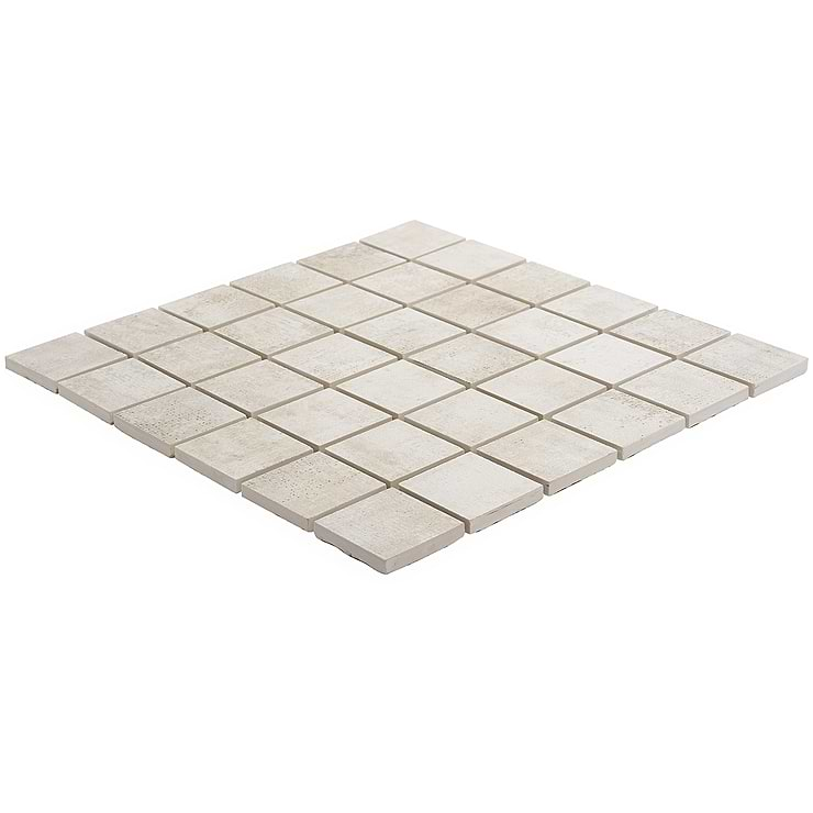 Holland Ash Light Beige 2x2 Matte Porcelain Mosaic Tile