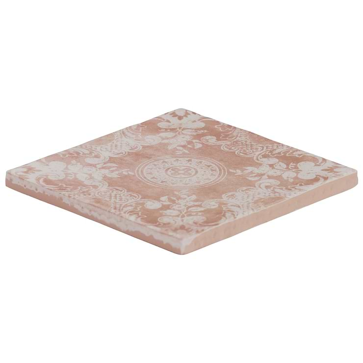 Paula Purroy Talia Cala Terracotta 5x5 Matte Ceramic Tile