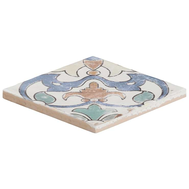 Paula Purroy Talia Fiesta Multicolor 5x5 Matte Ceramic Tile