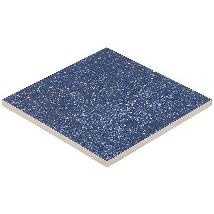 Art Geo by Elizabeth Sutton Terrazzo Blue 8x8 Matte Porcelain Tile