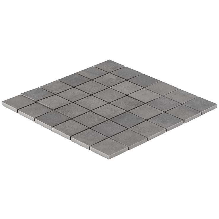 Bond Venom Black Charcoal 2x2 Matte Porcelain Mosaic Tile