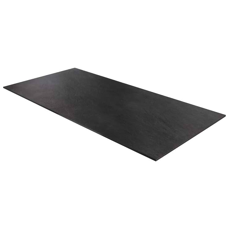 Era Charcoal Black 24x48 Limestone Look Matte Porcelain Tile