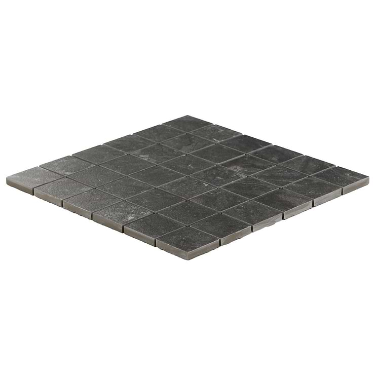 Santo Charcoal Black 2x2 Matte Porcelain Mosaic Tile