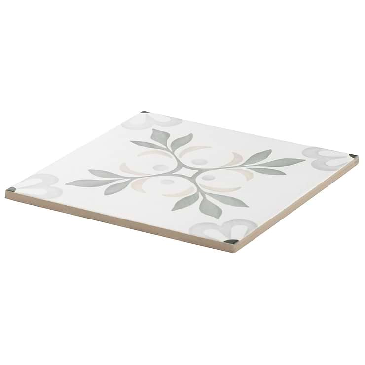 Lapaz Blossom Green 9x9 Matte Porcelain Tile