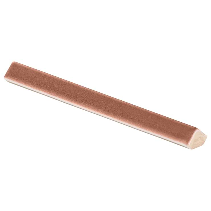 Born Terracotta .5x5 L-Shape Quarter Round Matte Ceramic Pencil Liner