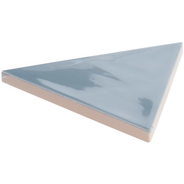 Bellami Triangulo Azul 5x4 Glazed Ceramic Tile