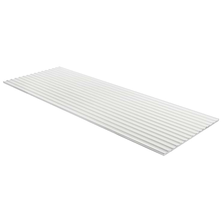 Plaster Fluted White 18x48 3D Matte Ceramic Tile