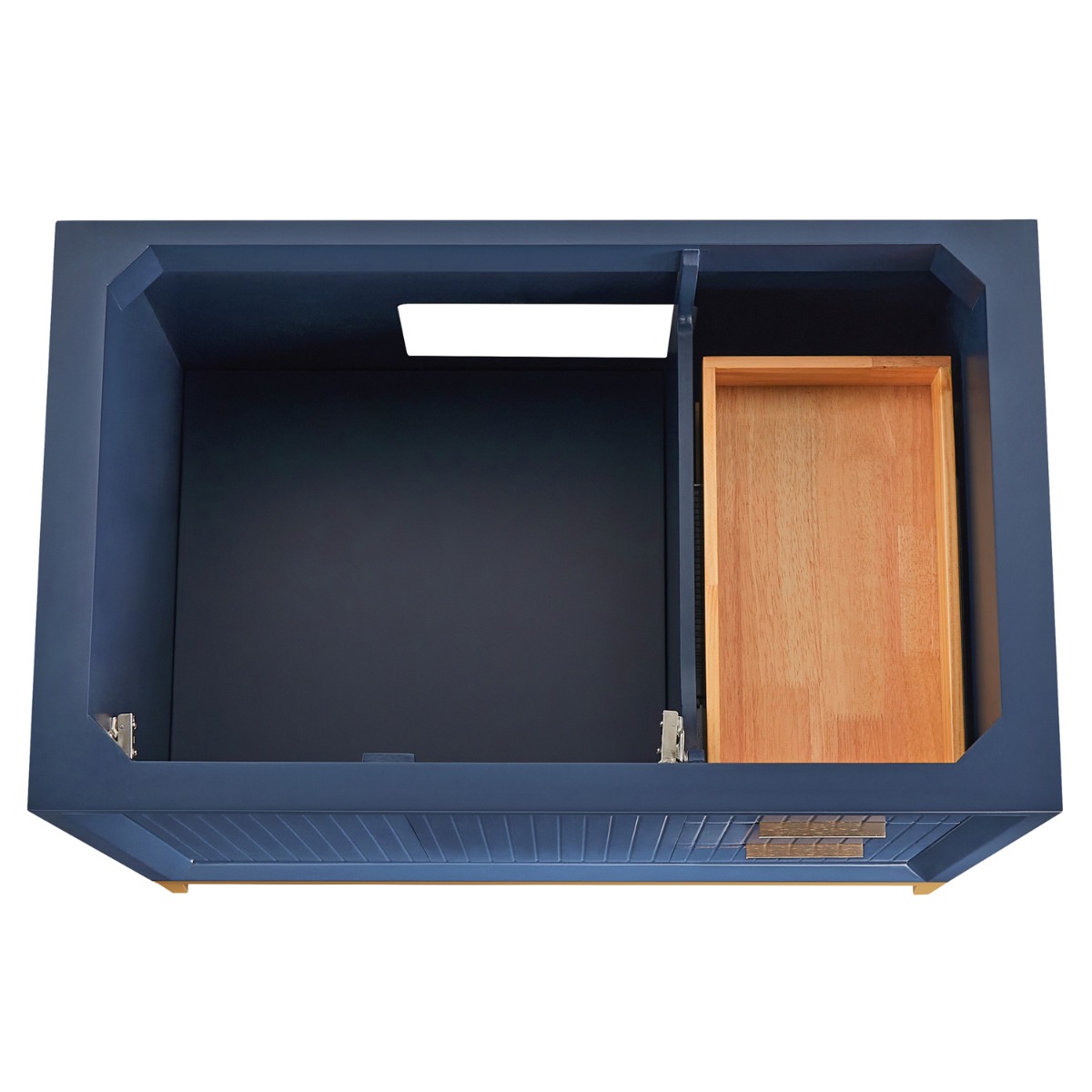 Bungalow Navy and Gold 36" Single Vanity without Top