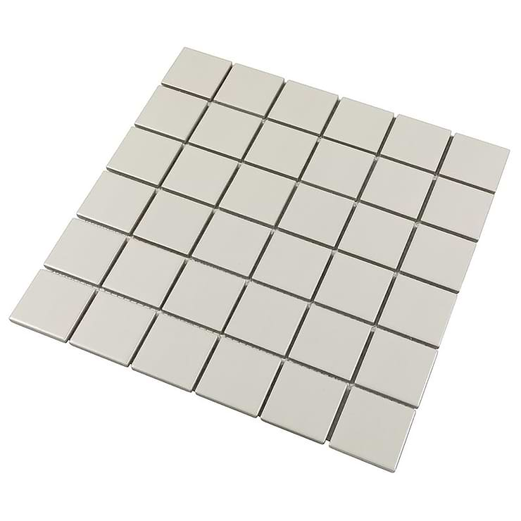 Serenity Pearl Beige 2x2 Matte Porcelain Mosaic Tile