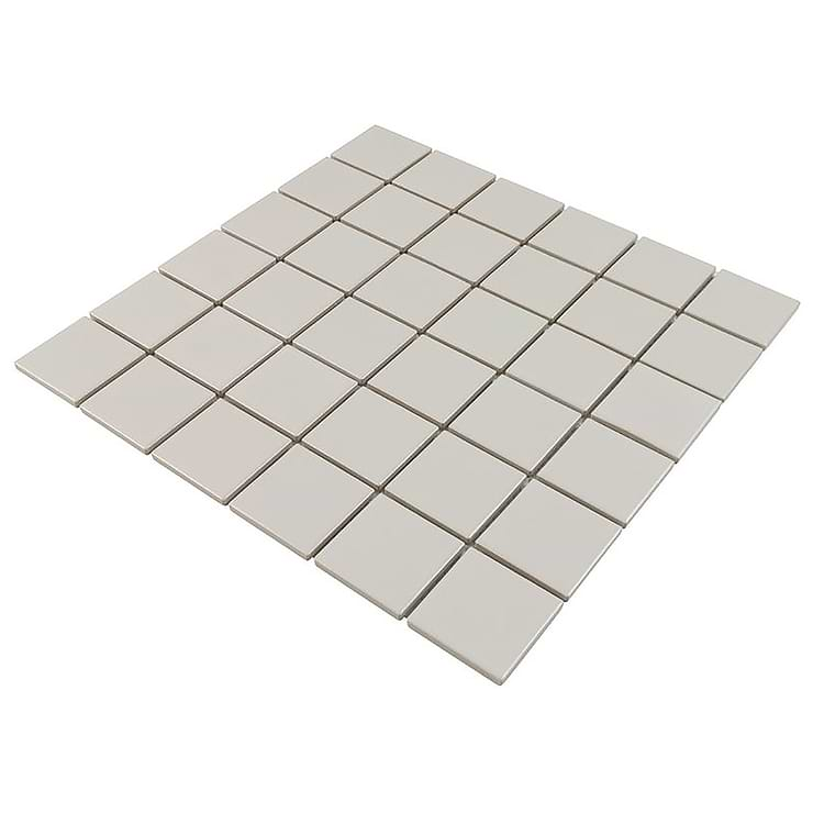 Serenity Taupe Gray  2x2 Matte Porcelain Mosaic Tile