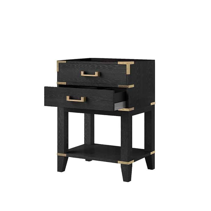 Calico Black Oak 24" Single Vanity without Top