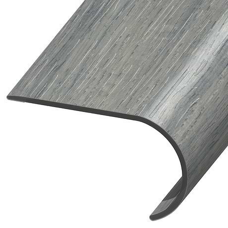 Sky Oak Coastal Blue 2.48x1.52x94" LVT Round Stair Nose by Versatrim