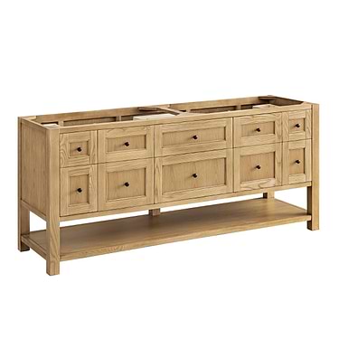 Breckenridge Light Natural Oak 72" Double Vanity without Top by JMV