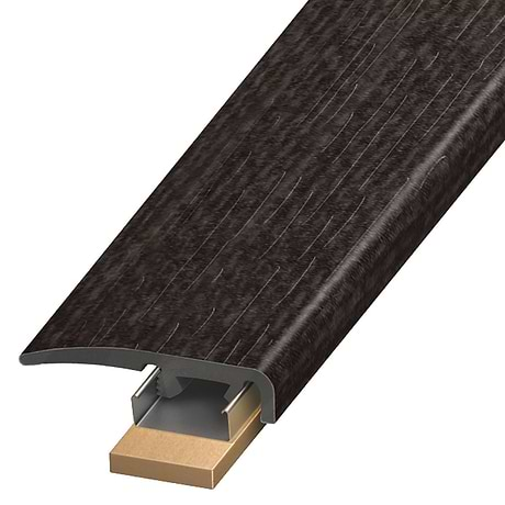 Ristretto LVT Charcoal Black 1.38x94" LVT Slim End Cap by Versatrim