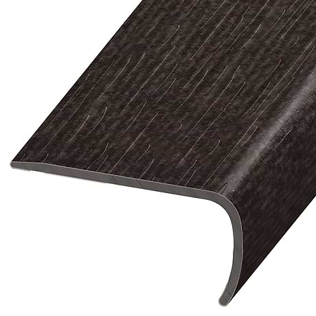 Ristretto LVT Charcoal Black 2x1x94" LVT VersaEdge Stair Nose by Versatrim