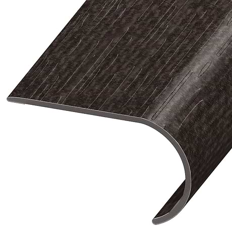 Ristretto LVT Charcoal Black 2.48x1.52x94" LVT Round Stair Nose by Versatrim