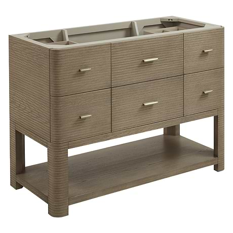 Lucian Pebble Oak 48" Single Vanity without Top by JMV