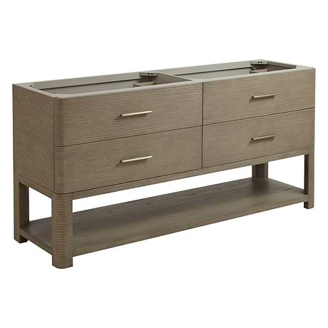 Lucian Pebble Oak 72" Double Vanity without Top by JMV