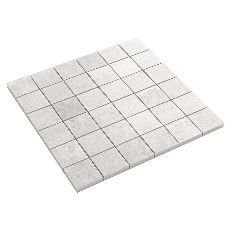 Stoneside Linen Warm Gray 2x2 Porcelain Matte Mosaic Tile