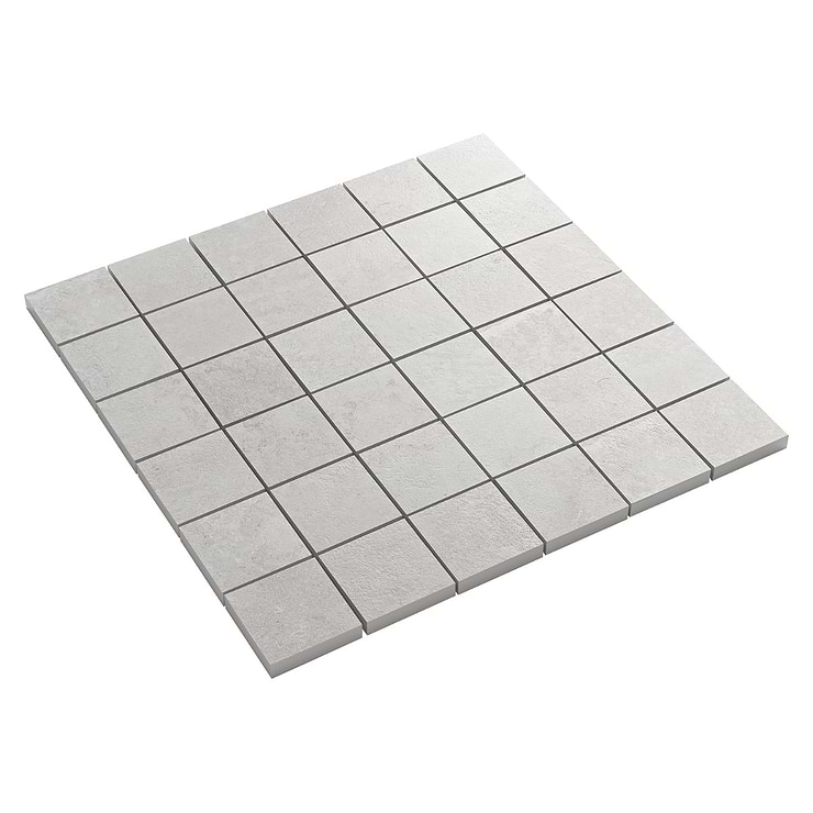 Stoneside Pearl Gray 2x2 Porcelain Matte Mosaic Tile