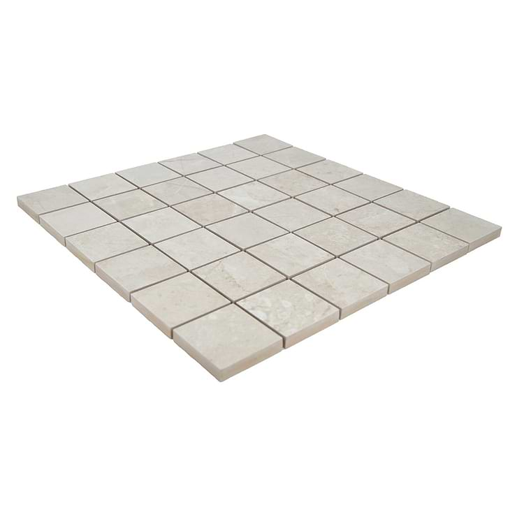 Thor Bone Beige 2x2 Matte Porcelain Mosaic Tile