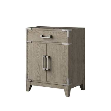 Aiden Gray Oak 24" Single Vanity without Top