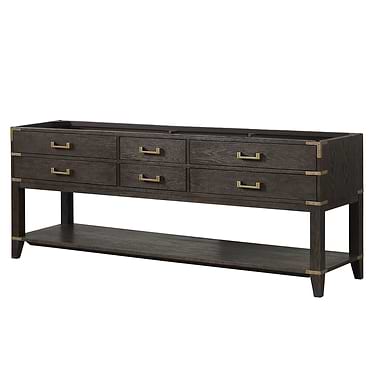 Calico Brown Oak 84" Double Vanity without Top